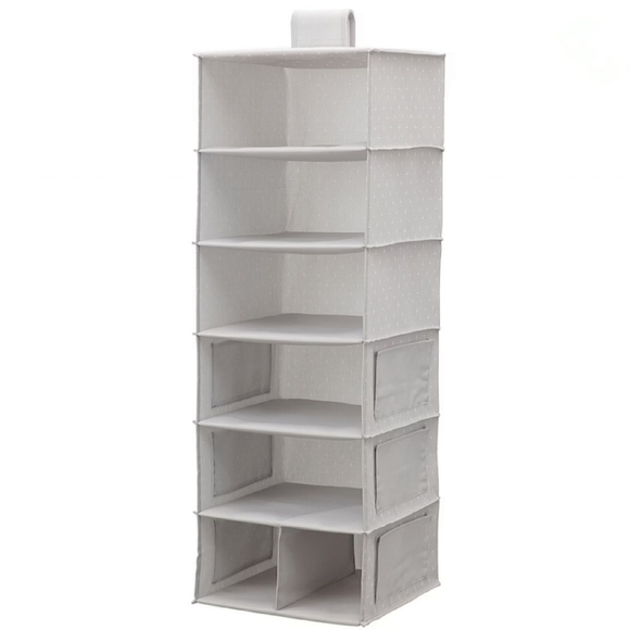 Ikea Bladdrare Hanging clothing storage with 7 compartments gray patterned - Picture 1 of 9